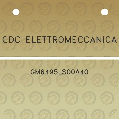 cdc-elettromeccanica-gm6495ls00a40