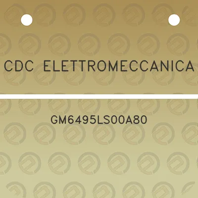 cdc-elettromeccanica-gm6495ls00a80