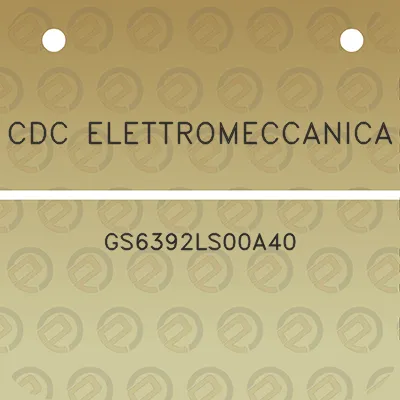 cdc-elettromeccanica-gs6392ls00a40