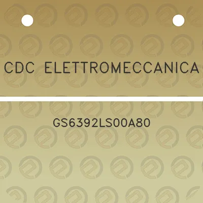 cdc-elettromeccanica-gs6392ls00a80