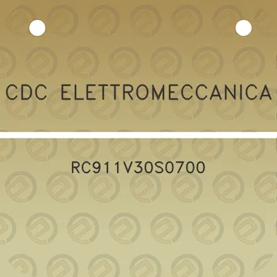 cdc-elettromeccanica-rc911v30s0700