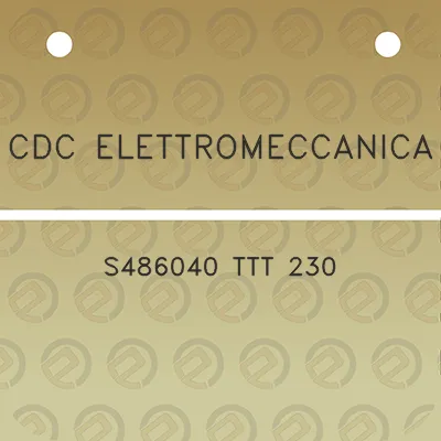 cdc-elettromeccanica-s486040-ttt-230