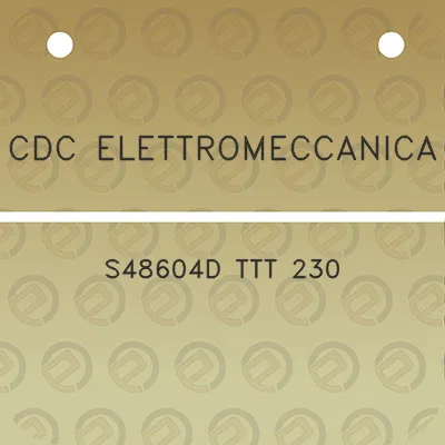 cdc-elettromeccanica-s48604d-ttt-230