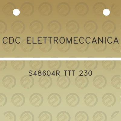 cdc-elettromeccanica-s48604r-ttt-230