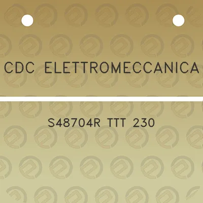 cdc-elettromeccanica-s48704r-ttt-230