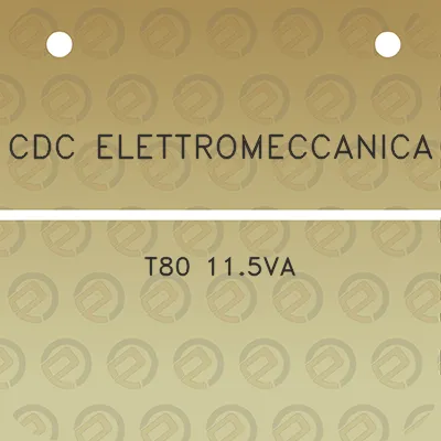 cdc-elettromeccanica-t80-115va