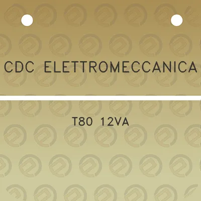 cdc-elettromeccanica-t80-12va