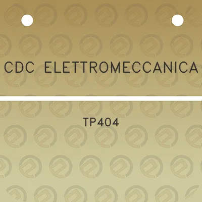 cdc-elettromeccanica-tp404