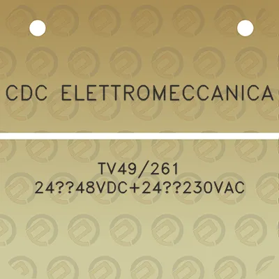 cdc-elettromeccanica-tv49261-2448vdc24230vac