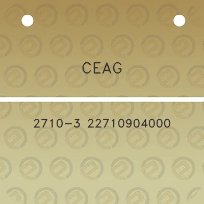 ceag-2710-3-22710904000