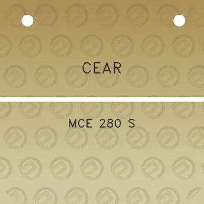 cear-mce-280-s