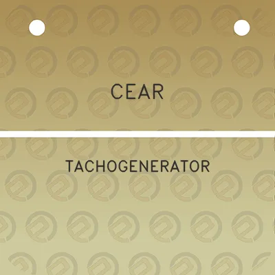 cear-tachogenerator