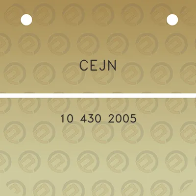 cejn-10-430-2005