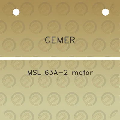 cemer-msl-63a-2-motor