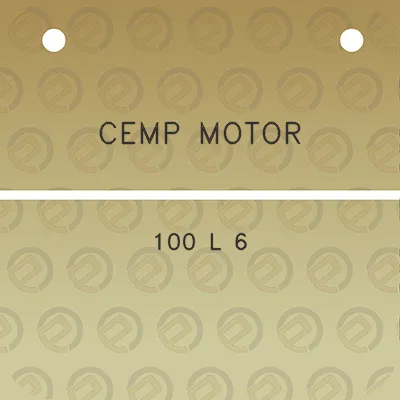 cemp-motor-100-l-6