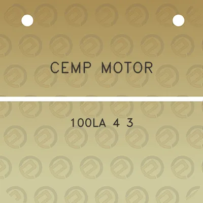 cemp-motor-100la-4-3