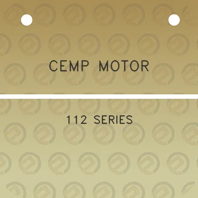 cemp-motor-112-series