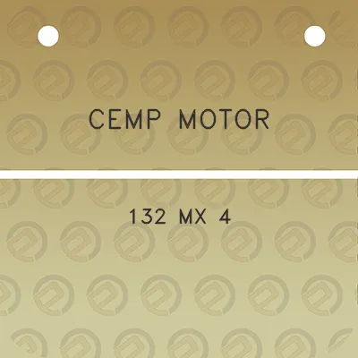 cemp-motor-132-mx-4