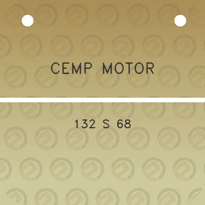 cemp-motor-132-s-68