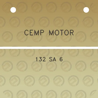 cemp-motor-132-sa-6