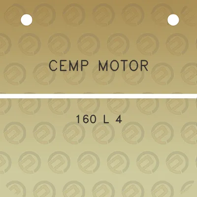 cemp-motor-160-l-4