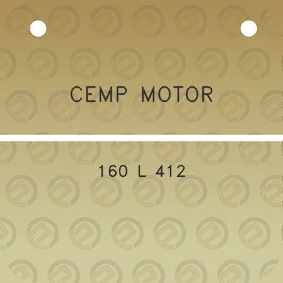 cemp-motor-160-l-412