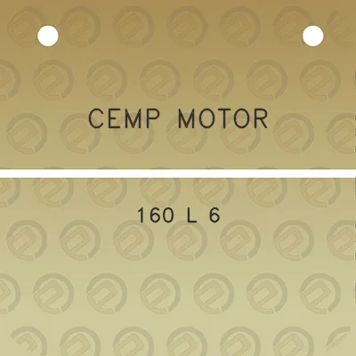 cemp-motor-160-l-6