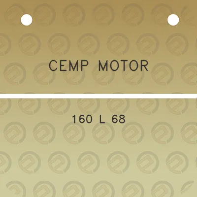 cemp-motor-160-l-68