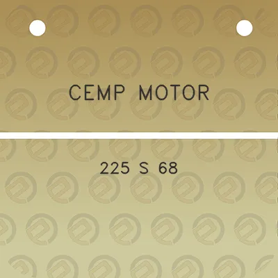 cemp-motor-225-s-68