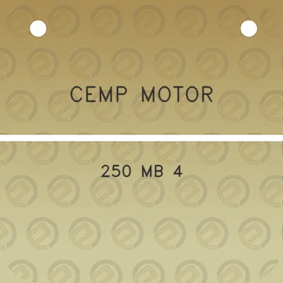 cemp-motor-250-mb-4