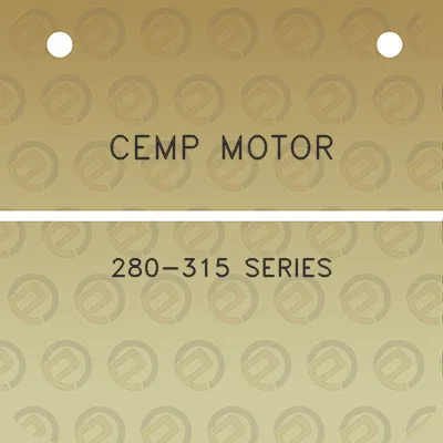 cemp-motor-280-315-series