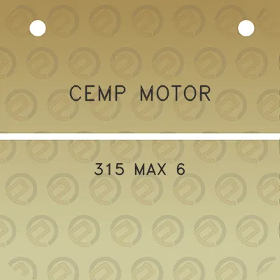 cemp-motor-315-max-6