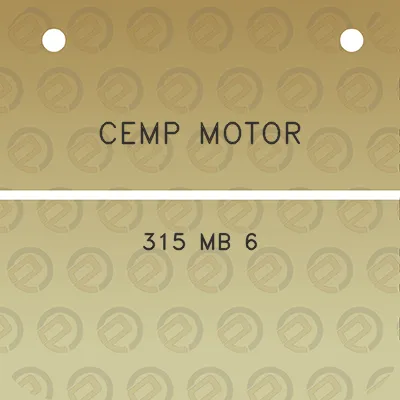 cemp-motor-315-mb-6