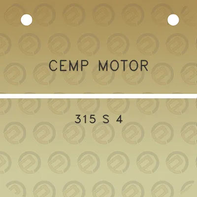 cemp-motor-315-s-4