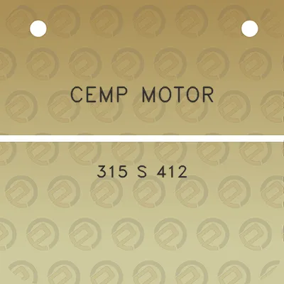 cemp-motor-315-s-412