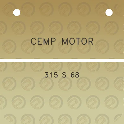 cemp-motor-315-s-68