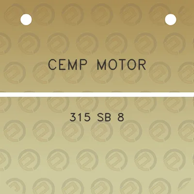 cemp-motor-315-sb-8