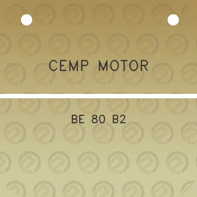 cemp-motor-be-80-b2