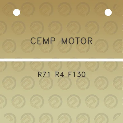 cemp-motor-r71-r4-f130