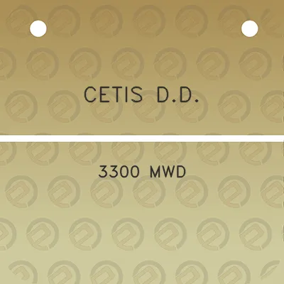 cetis-dd-3300-mwd