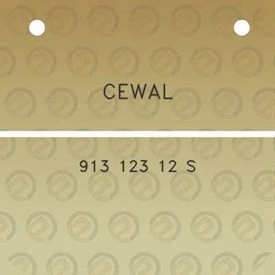 cewal-913-123-12-s