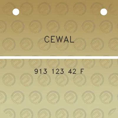 cewal-913-123-42-f