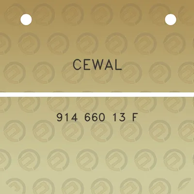 cewal-914-660-13-f