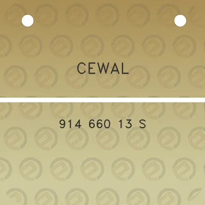 cewal-914-660-13-s