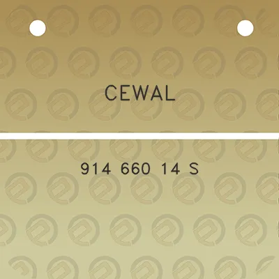 cewal-914-660-14-s