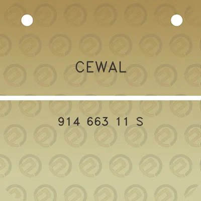 cewal-914-663-11-s