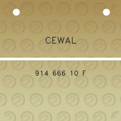 cewal-914-666-10-f