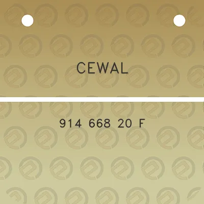 cewal-914-668-20-f