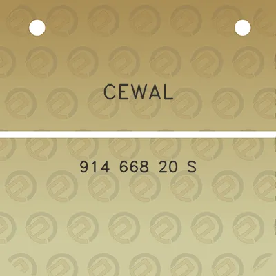 cewal-914-668-20-s