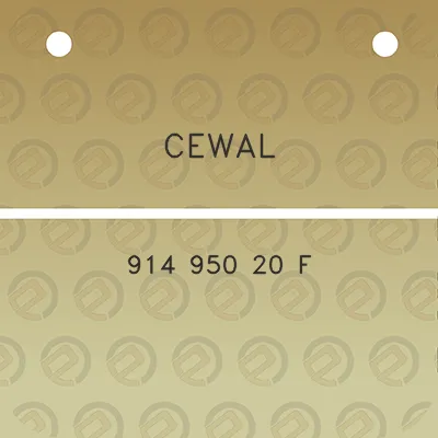 cewal-914-950-20-f